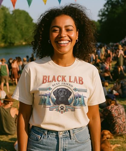 Dog Breed Tshirt for Men & Women - Wilderness Artwork - 100% Natural, Raw, Undyed, Heavyweight Cotton3