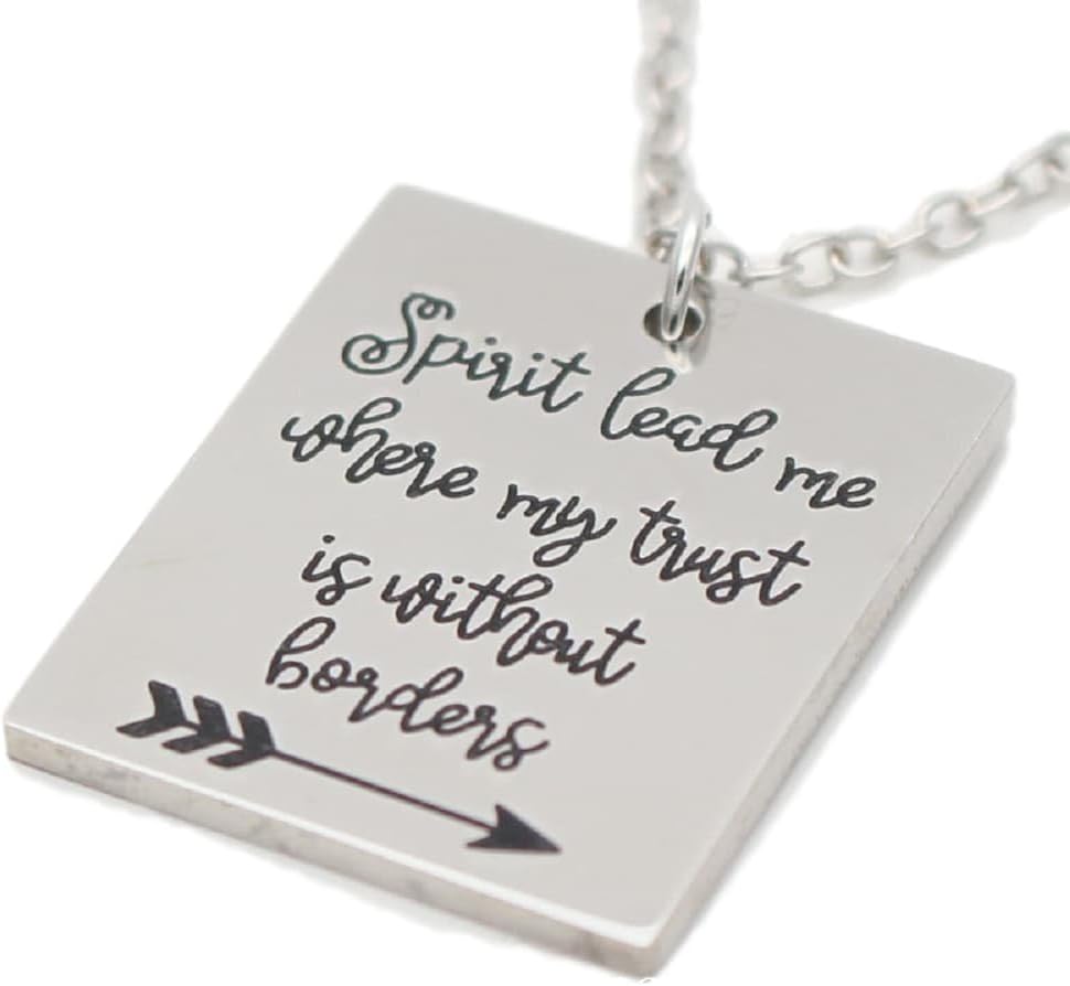 Spirit Lead Me, Take Me Deeper, Spiritual Pendant Necklace Inspirational Necklace