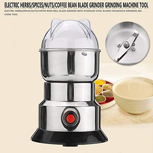 Molinillo eléctrico de hierbas / especias / nueces / café en grano con cuchillas de acero inoxidable Máquina de pulir… - Imagen 4