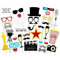Oscar, accesorios de fotos divertidos, 33 piezas, accesorios