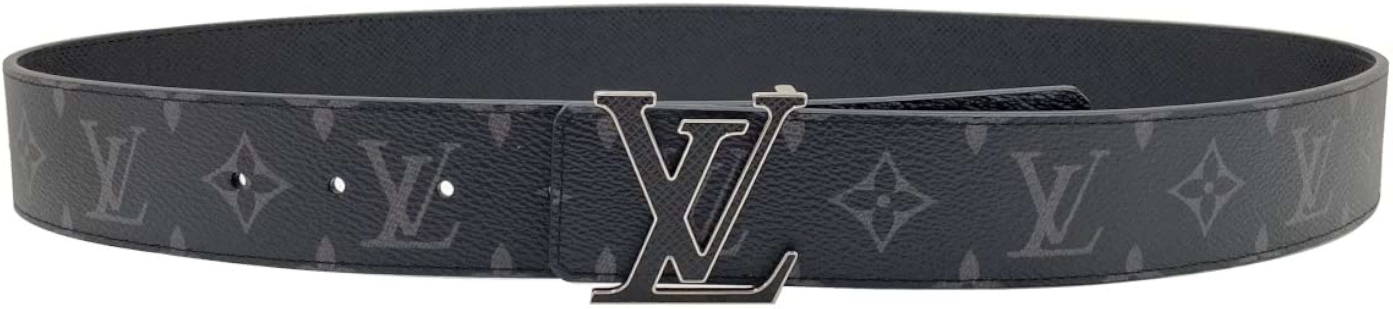 美品・布袋つき ルイヴィトン ベルト モノグラム イニシャル サンチュール LOUIS VUITTON ルイ・ヴィトン ベルト モノグラム エクリプス