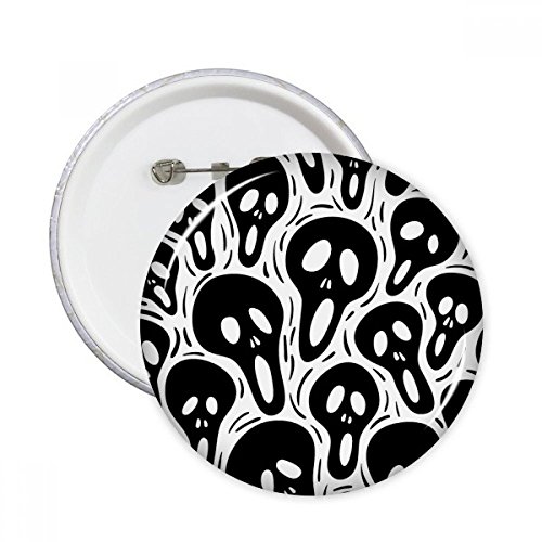 Cadeau Halloween pins crâne cartoon lot de 5 badges ronds