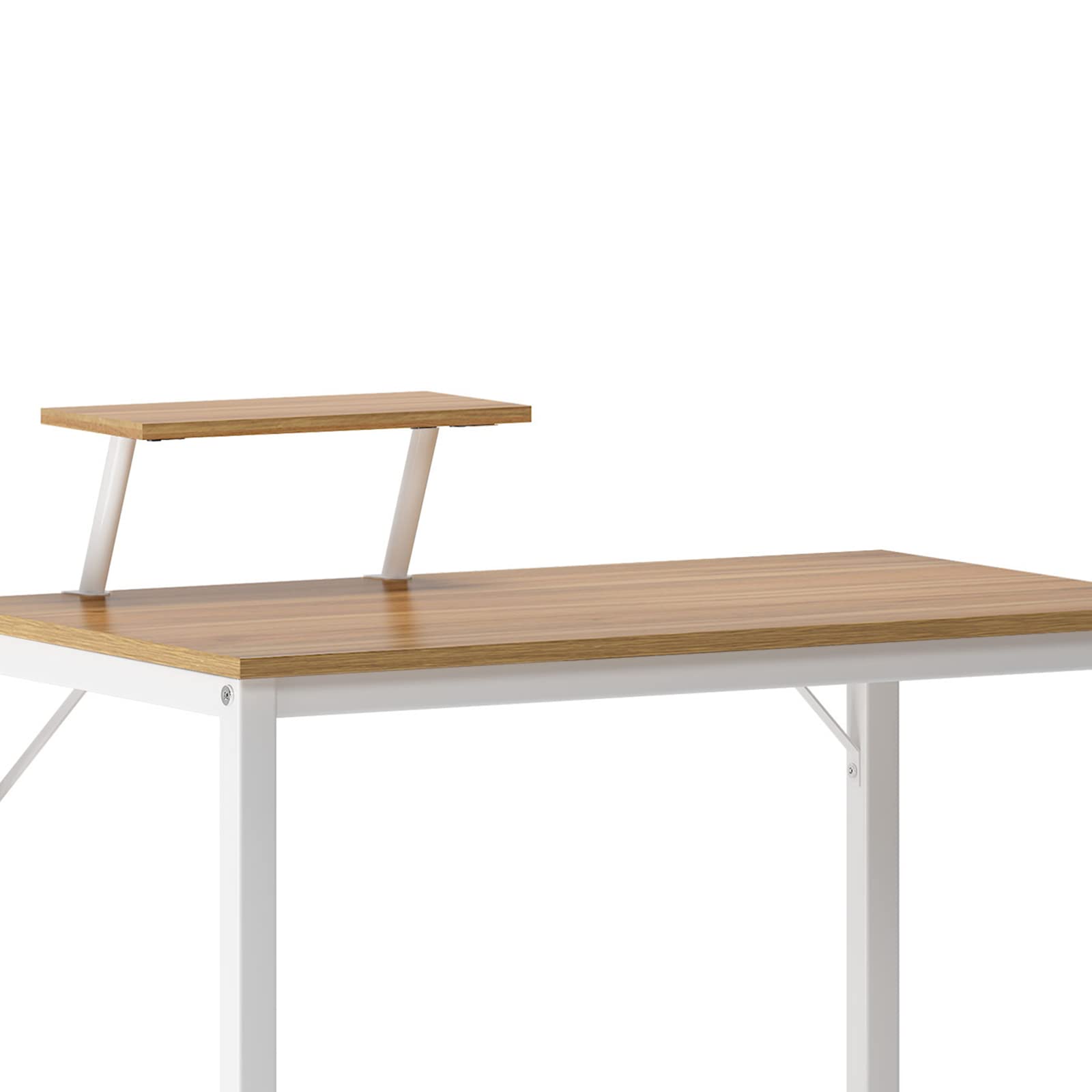 SogesHome Bureau d'ordinateur Table Bureaux 100 x 50 x 75 cm Informatique Meuble de Bureau pour Ordinateur pour Salle à Manger Salon Cuisine Table de Travail en Bois et Acier