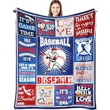 CieCeaCia Baseball Blanket，Baseball Blanket Gifts，Baseball Gifts for Boys，Baseball Gifts for Team，Gifts for Baseball Lovers, Best Baseball Coach Team Gifts 50'x40'