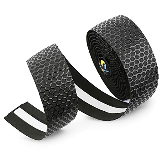 TOPCABIN Bicycle Bar Tape EVA Camouflage Series Comfort Road Bike Handlebar Tape Bike Bar Tape with Bar End Plugs-2 Rolls (Grid Black)