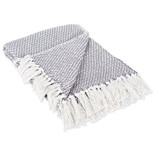 DII Transitional Woven Throw, 50x60, Gray