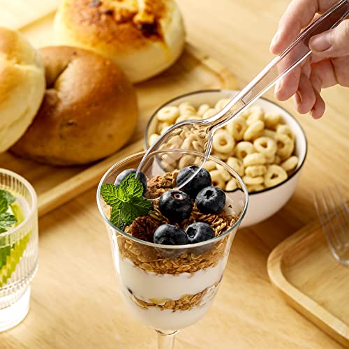 Vitever 100PLASTICSPOONS [100 Count] Clear Plastic Spoons Heavy Duty thumb #2