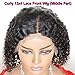 VTAOZI Curly Lace Front Wigs Human Hair with Baby Hair for Black Women Glueless Brazilian Curly 13x4 Lace Front Wigs Human Hair Pre Plucked Natural Color
