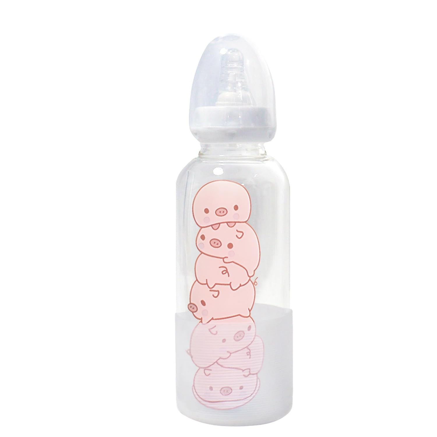 CutiePlusU Adult Glass Feeding Bottle 400ML Silicone Teat BPA Free โ image 1
