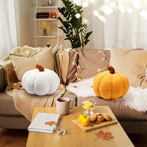 Queekay Pumpkin Throw Pillows – Cozy Fall & Halloween Decor - Image 7