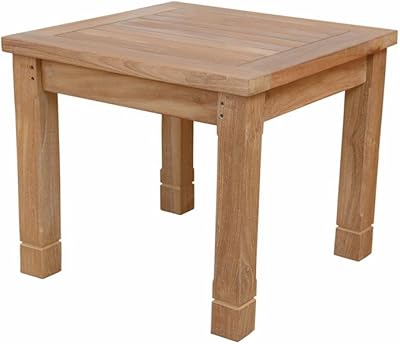 Amazon Com Amazonia Rome Square And Durable Side Table Eucalyptus Wood Ideal For Outdoors And Indoors 20 X 20 Garden Outdoor