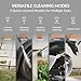Giraffe Tools Grandfalls Pressure Washer Pro, Electric Wall Mount Power Washer with 100FT Retractable Pressure Hoses, 3700PSI, 1.6GPM, 4 Nozzles, Foam Cannon for Cars/Patios, Dark Silver