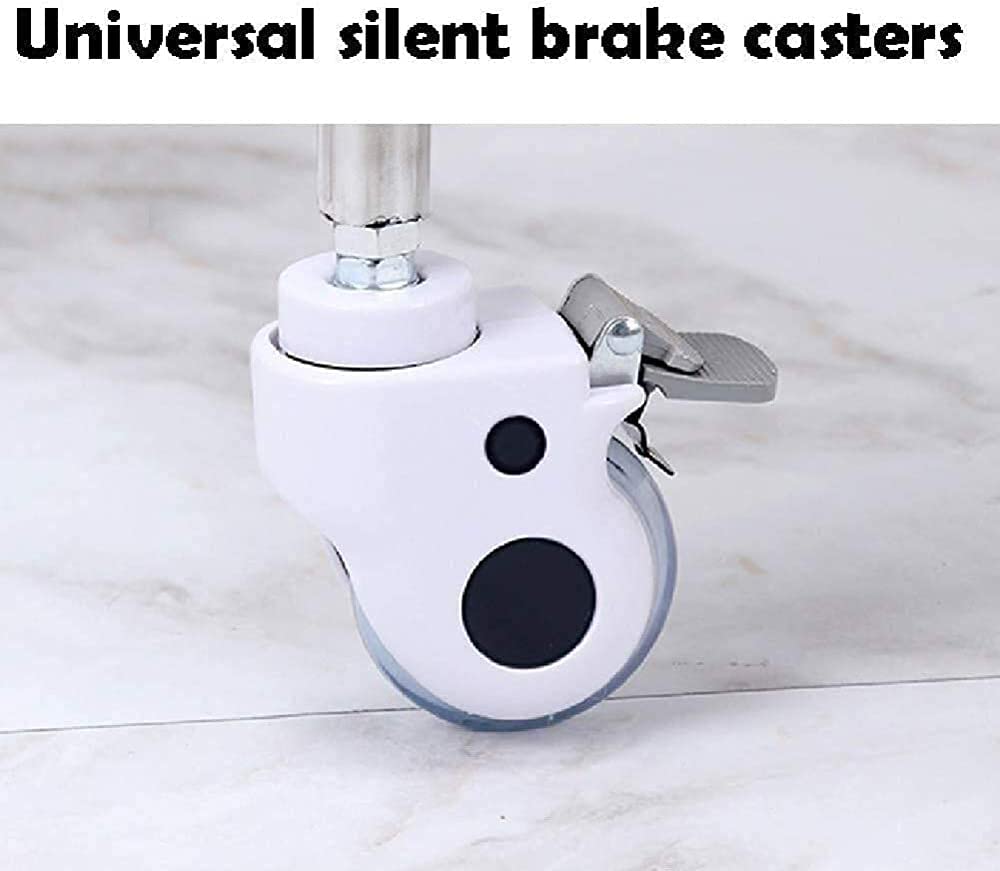 DFEDHF Movable Trolleys Laundry Basket Laundry Sorter Cart Large Rolling Stainless Steel Heavy Duty Laundry Hamper Trolley for Home Hotel Clothes Storage/Orange(Orange)