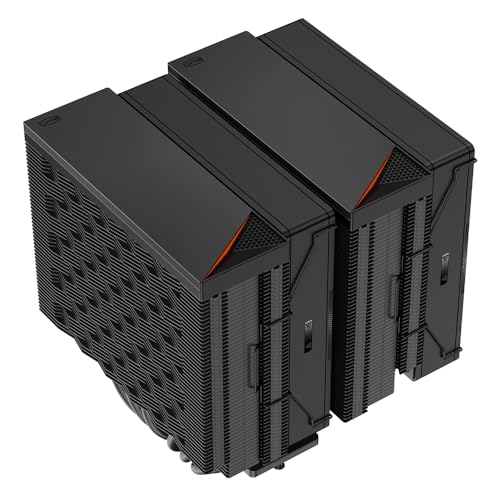 Image of PCCOOLER CPS - RZ620 Black - 265W TDP - Dual Tower 6 * 6 Heat Pipe CPU Air Cooler with Adjustable PWM Three Mode Fans - Air Cooler for Intel LGA 115X /1200 /1700 - AMD AM3 /AM4 (RZ620-BKNWNX-GL)