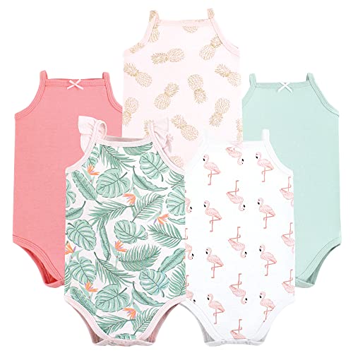 Image of Hudson Baby Unisex Baby Cotton Sleeveless Bodysuits