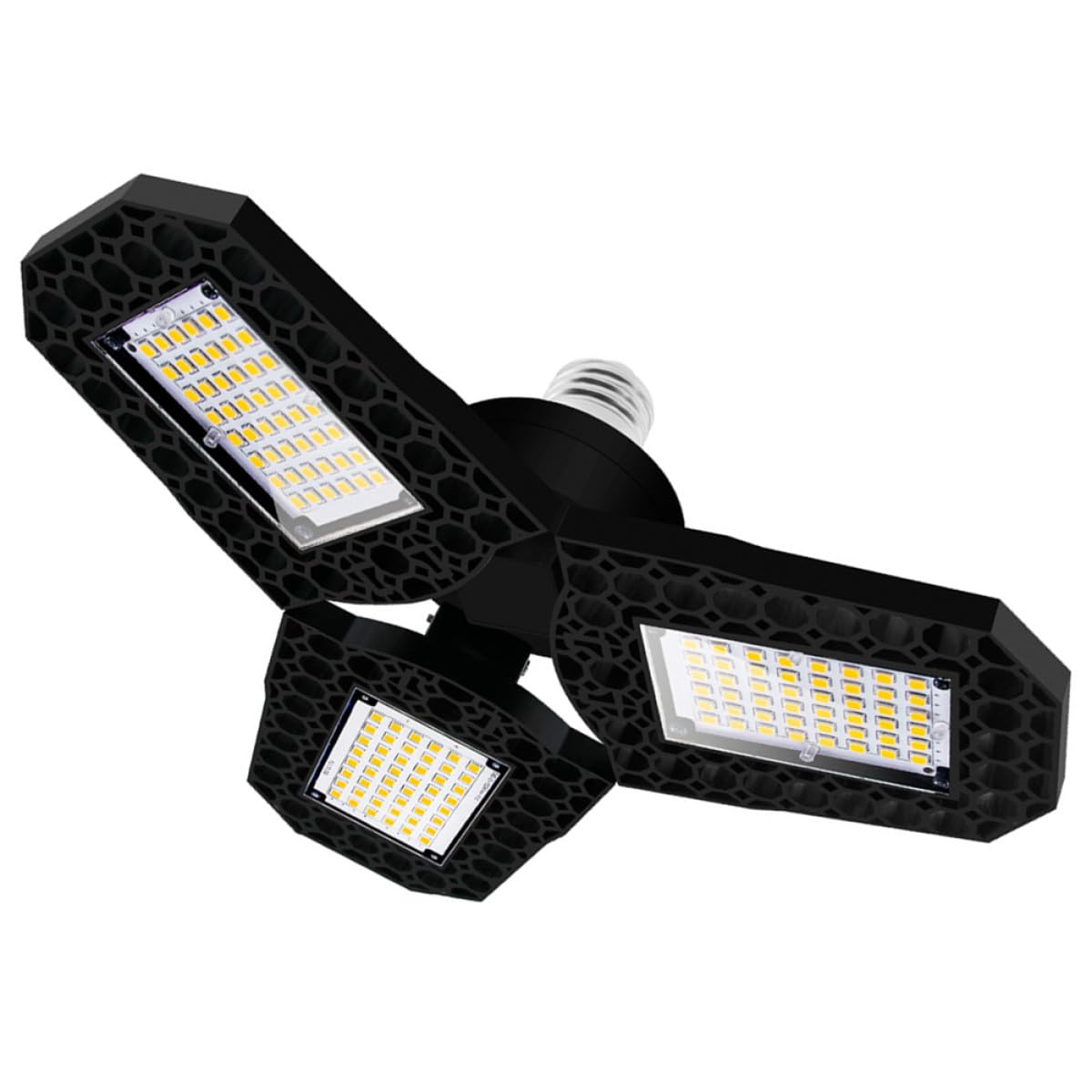 VALICLUD LED Folding Workshop Light Garage Ceiling Lamp Deformation 40W White High Bay Lighting for Warehouse and Industrial