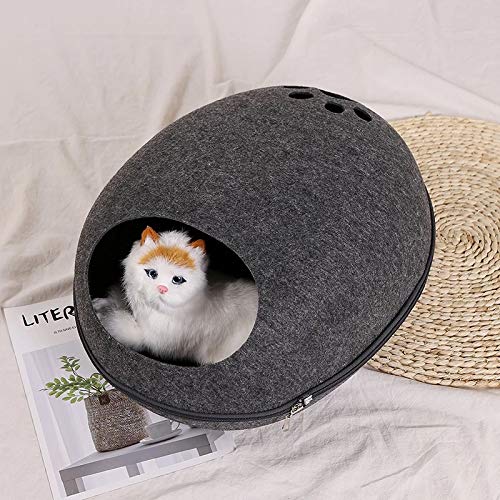 Grotte de chat en feutre design haut de gamme et lit moderne - 3