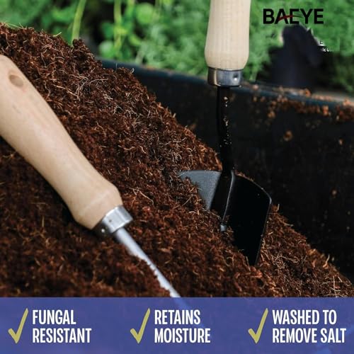 Image of 100% Natural COCOPEAT Block 1KG for Home Garden | Organic Soil for Potted Plants, HYDROPONICS, Kitchen & Terrace Gardens | EXPANDS Upto 5L of Powder | 1 KG