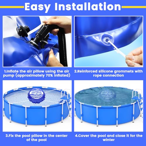 Riare almohadilla de aire para piscina 4x4 ft miniatura 6