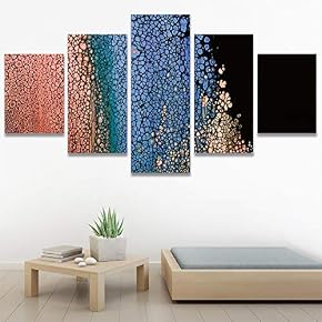 SIGNWIN 5 Panel Canvas Wall Art Modern Art...