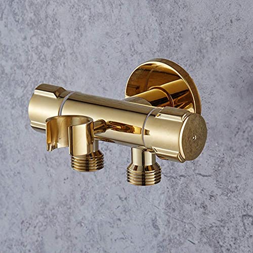 Robinetterie douche d'angle bronze G1/2 maillons multifonction pour colonne sanitaire