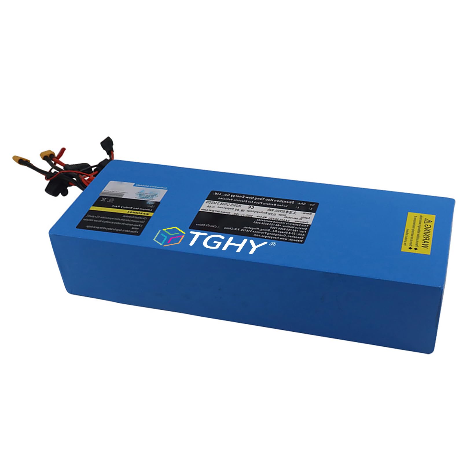 TGHY Akumulator do motocykla elektrycznego 52V 15.6Ah/18.2Ah lub 60V 12Ah-26Ah, litowo-żelazowo-fosforanowy (LiFePO4), przeznaczony do silników rowerowych o mocy 0-1600W.,52v18.2ah