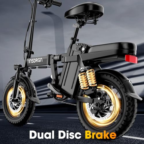 14″ Folding Electric Bike for Adults, Peak 1500W Motor,20MPH