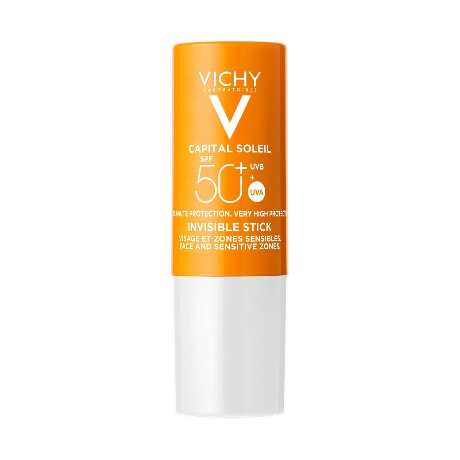 VICHY LABORATOIRES Stick solaire invisible visage et zones sensibles SPF 50+ – texture veloutée, protection discrète, format 9 g - Lot de 2