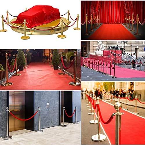 10 Ft Twisted Rope Barrier - Stylish Black Crowd Control Queue Rope for Events, Hotels, Celebrations, Hospitals & Banks - Perfect for Red Carpet Safety