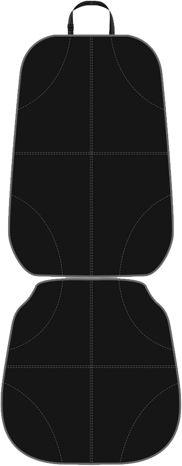 Car Seat Protector for Child Car Seat,Waterproof PVC Car Seat Cover with Thick Padding,Non-Slip Seat Protector Under Baby Car Seat,Auto Seat Protection(Black,1 Pack)
