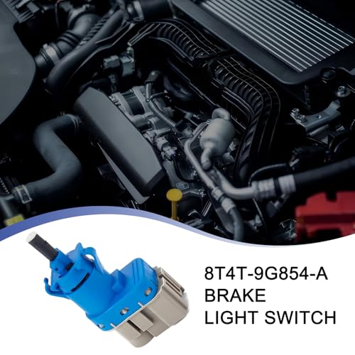gunroil 1 PC Car Brake Light Switch Plug, 11 cm x 4 cm x 4 cm Standard 4-pin Brake Pedal Switch, Perfect Fit Replacement OEM #1S10920 7T4Z13480AA 8T4T96854M 8T4Z13480A Accessories (Blue & Gray) - Thumbnail 5
