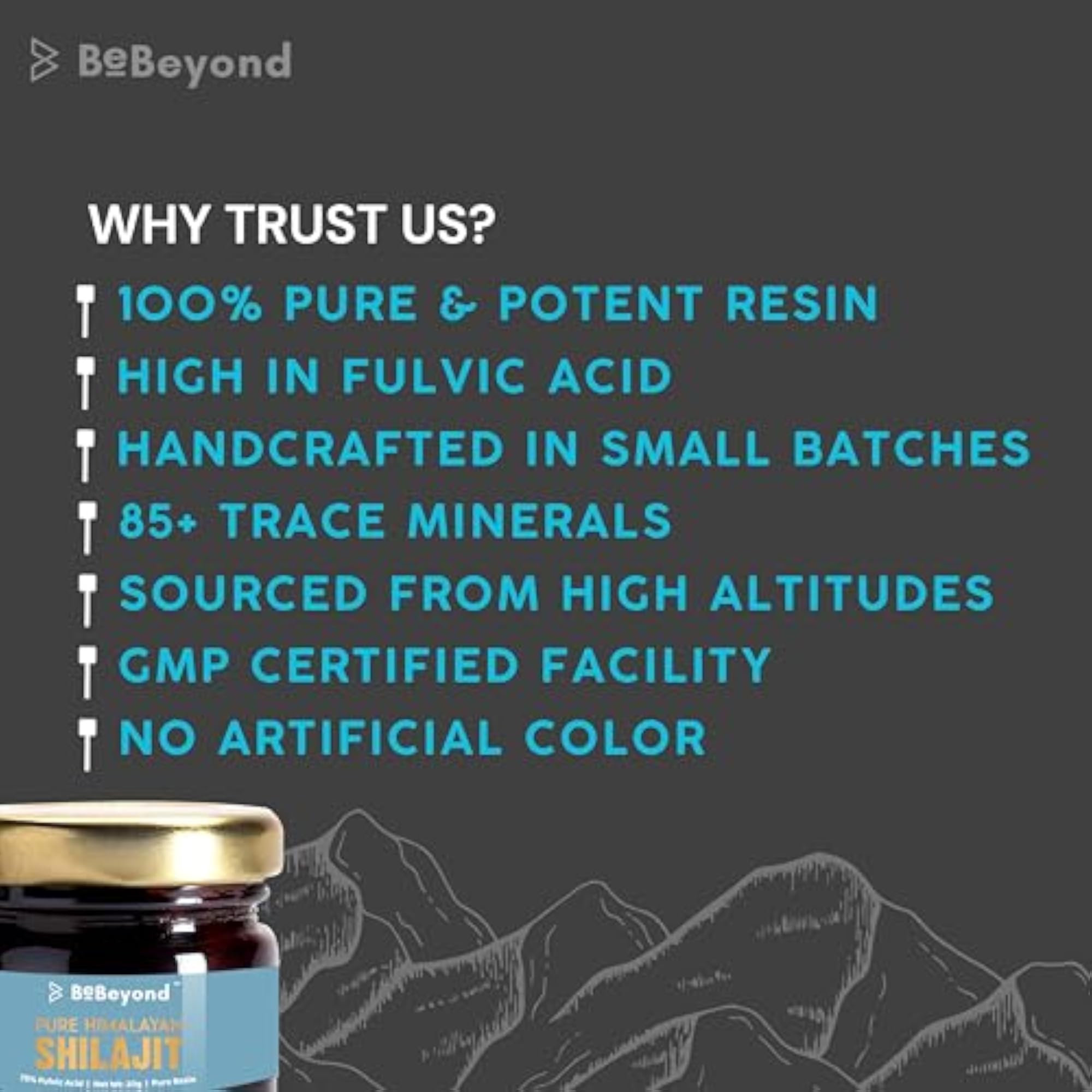 BeBeyond Pure Himalayan Shilajit Resin, 20g
