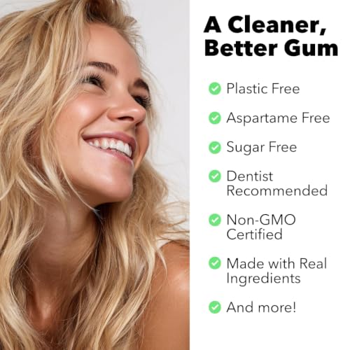 Image of Refresh Plant Based Gum, Sugar Free, Xylitol, 12 Pcs, 6 Pack
