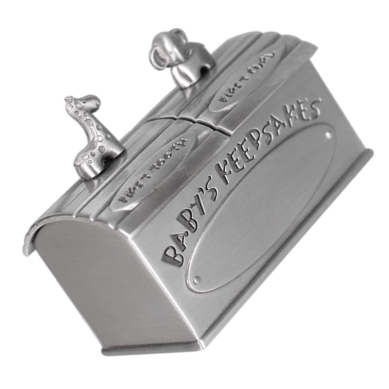 CIMAXIC Baby Tooth Keepsake Box Fetal Hair Storage Metal Case for Boys Girls Daughter Son Granddaughter