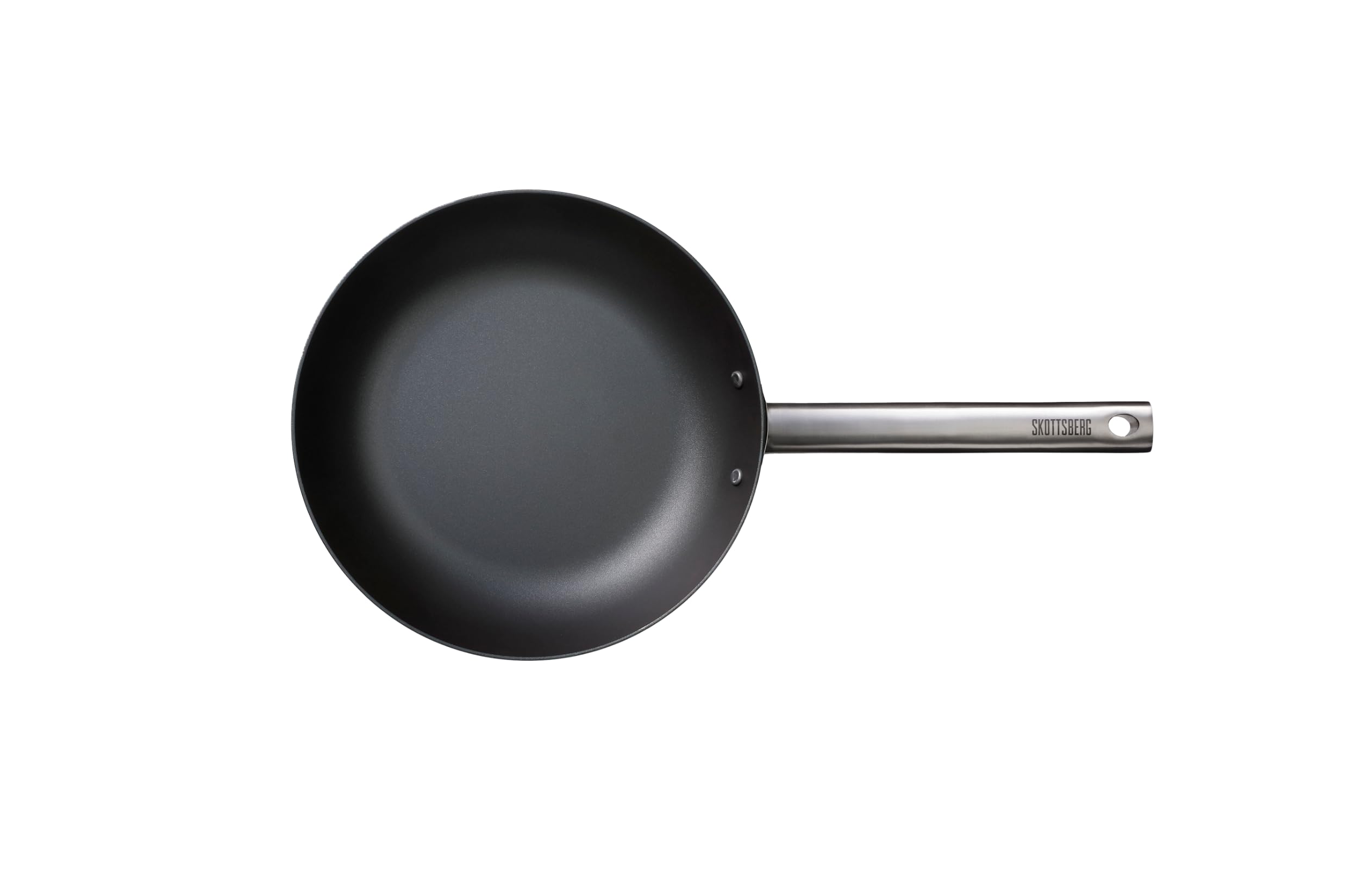 Skottsberg Padella in ferro wok Ø 24 cm acciaio forgiato pre-bruciato senza rivestimento antiaderente
