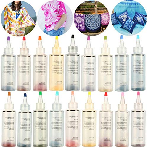 5/18 colores Tie Dye Kit, One Step Tie Dye Kit, Tie Dye Shirt Tintura de tela para mujer hombre niños familia amigos suministros para fiestas DIY Cover