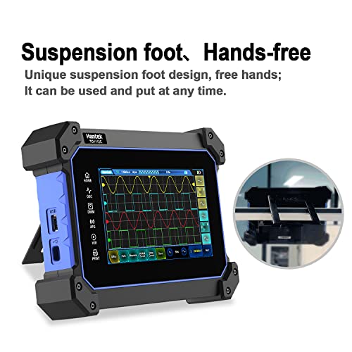 Image of Hantek TO1152D Touch Screen Tablet Oscilloscope, 2+1CH Channel Handheld Digital Oscilloscope with Multimeter, 150MHz
