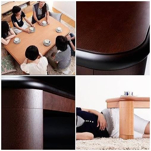 こたつ 長方形 大判サイズ 楢ラウンド折れ脚こたつ 150x80cm 折脚 継ぎ脚 角が丸い テーブル ローテーブル 炬燵 コタツ