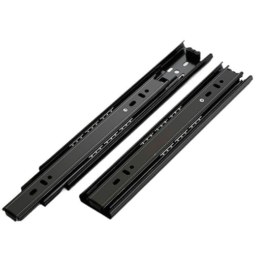 Drawer Runners 6" - 20" Stainless Steel Drawer Slides Soft Close Track Rail Sliding Three-Section Cabinet Furniture Hardware(6 Inch-Ordinary)