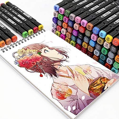 Touch 80 Colors Graphic Professional Design Art Twin Tip Marker Pen Series Touch-5 Alcohol Graphic Pen Manga Graphic W/bag Art Twin Marker Pen