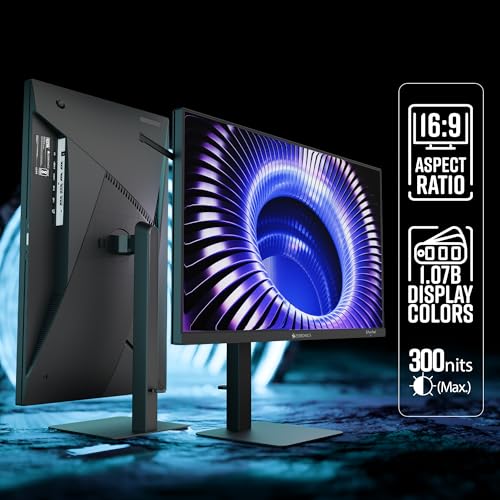 Image of Zebronics 27 inch QHD Bezel-Less Gaming Monitor, 180Hz Refresh Rate, 1ms MPRT, Fast IPS, 300 Nits, 100% sRGB, 1.07B Colors, Height, Pivot, Tilt, Swivel Adjustment, 2 x HDMI & DP, Reading Lamp (S27A)