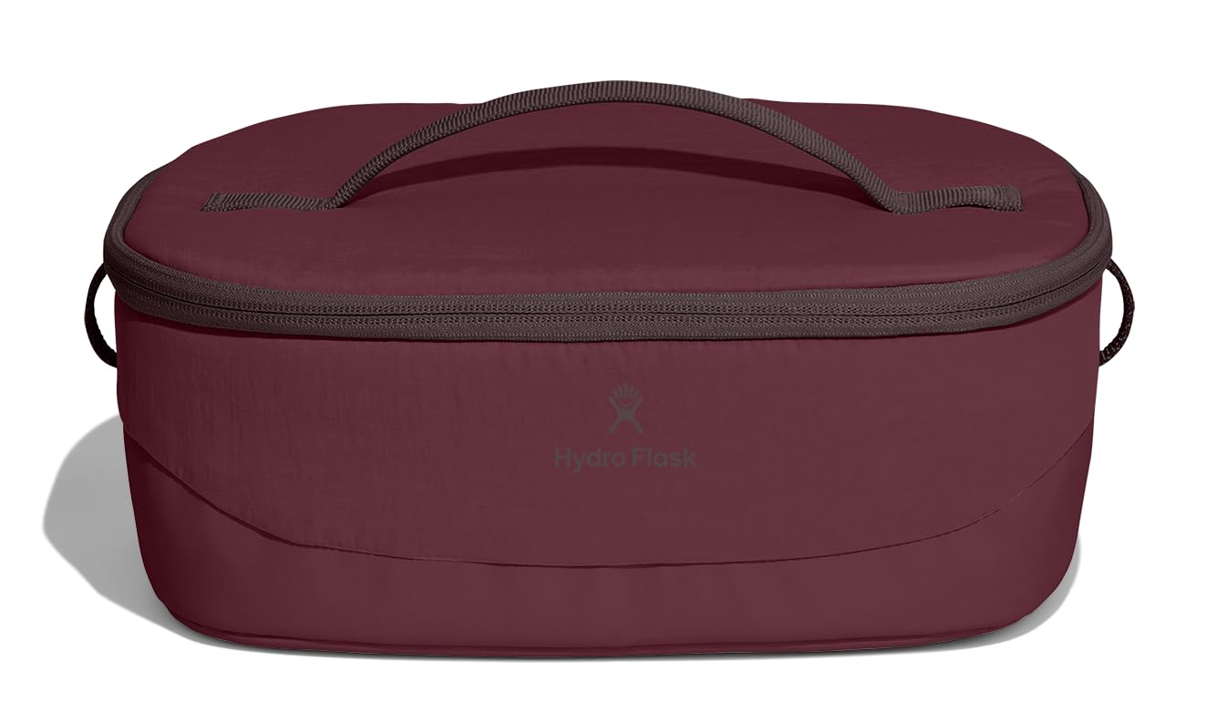 Carryout Lunch Box - Insulated Lunch Box - Soft Cooler Travel Bag Burgundy