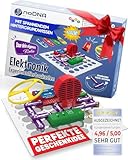 noDNA Elektronik Baukasten Kinder Elektro Experimentierkasten ab 8 Jahre - 300 Experimente für Kinder ab 8, Elektrobaukasten Elektronik Bausatz + Lernquiz & bebildeter Anleitung Ostergeschenke Kind
