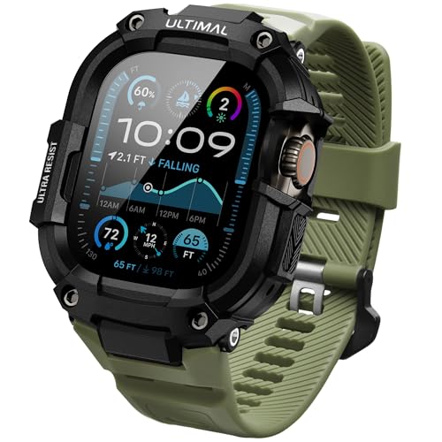 ULTIMAL Pulseiras masculinas compatíveis com Apple Watch Ultra 2/1 de 49 mm, pulseira esportiva robu