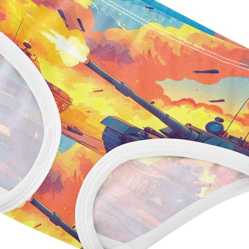 Print Toddler Girls Underwear 2t Cotton Panties Little Girl Tank War Orange Briefs Kids Undies4