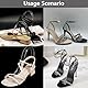 Niuhong 6 Pcs Sandale Display Halter Transparente Acryl Organisch Schuh Halterung Klare Sandalen Ständer Sandals Schuhe Präsentation Elastische Schuhvitrine Schuh Stand Unterstützt (A)