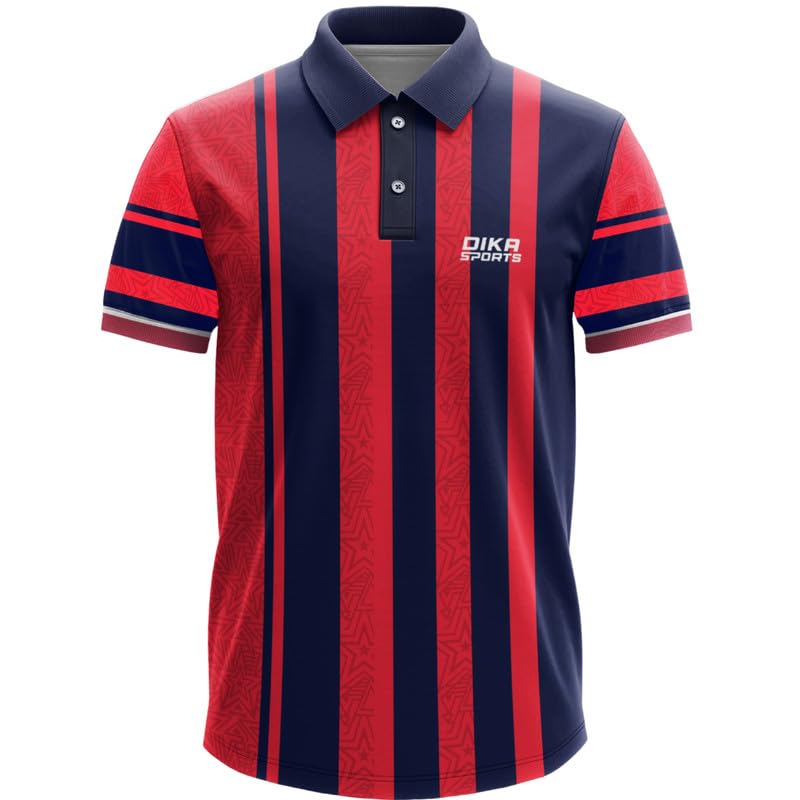 Image of Dika Sports Cricket Custom Player Name and Number Jersey Cricket Tshirt for Men | 2 Year to 5XL