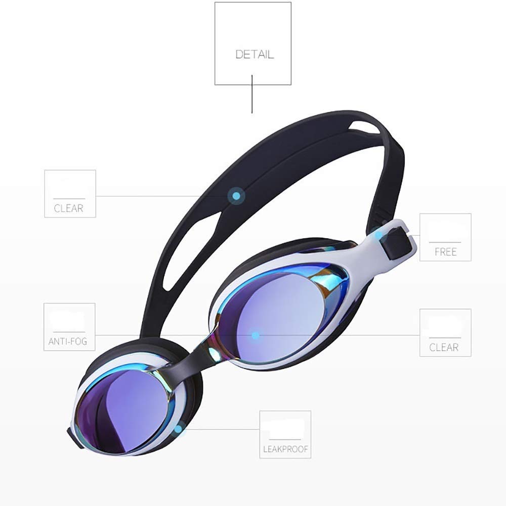 Wide View Swim Goggles Entrenamientos de natación - Agua interior - Línea exterior