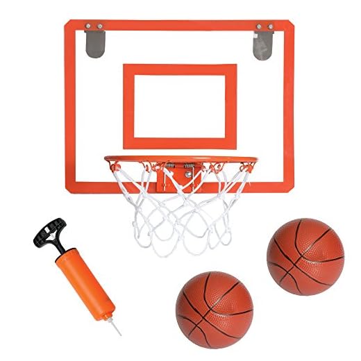 Play Platoon Mini Basketball Hoop for Door - 16 x 12 Inch Bedroom Basketball Hoop Indoors Set