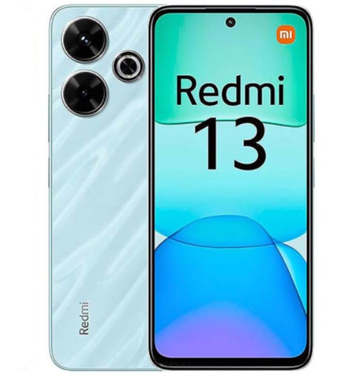 Redmi 13 Mobile, Ocean Blue (6GB Ram+128GB) |Mediatek helio G91 ultra processor| 6.79" FHD+ 90Hz display | Triple Camera 108MP + 2MP, 13MP Front camera | 3-pin charger | 1 year manufacturer warranty